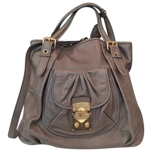 Pre-owned Miu Miu Leather Handbag In Other