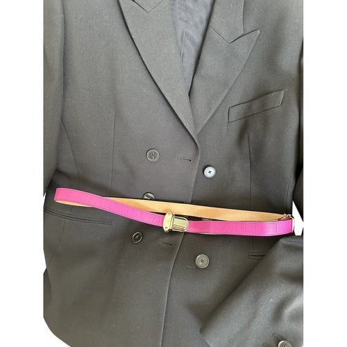 Pre-owned Mulberry Leather Belt In Pink