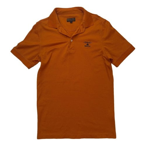 Pre-owned Barbour Polo In Orange