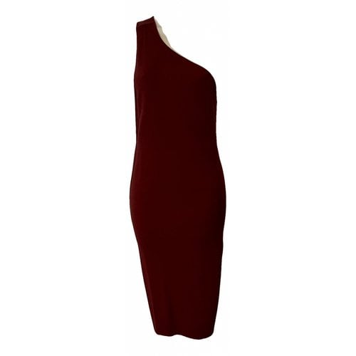 Pre-owned Bottega Veneta Mid-length Dress In Burgundy