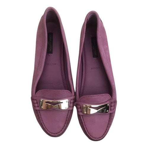 Pre-owned Louis Vuitton Dauphine Flats In Pink