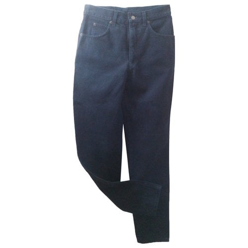 Pre-owned Fendi Slim Pants In Blue