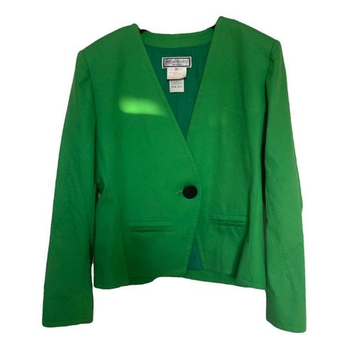 Pre-owned Saint Laurent Short Vest In Green