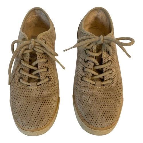 Pre-owned Ugg Lace Ups In Khaki