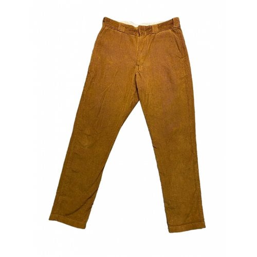 Pre-owned Dickies Velvet Trousers In Brown