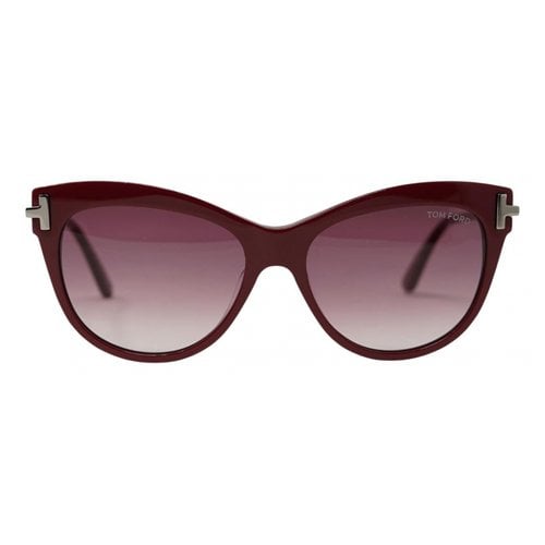 Pre-owned Tom Ford Oversized Sunglasses In Red