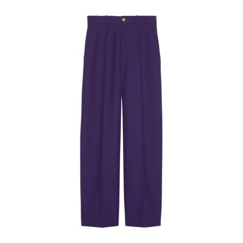 Pre-owned Gucci Trousers In Purple