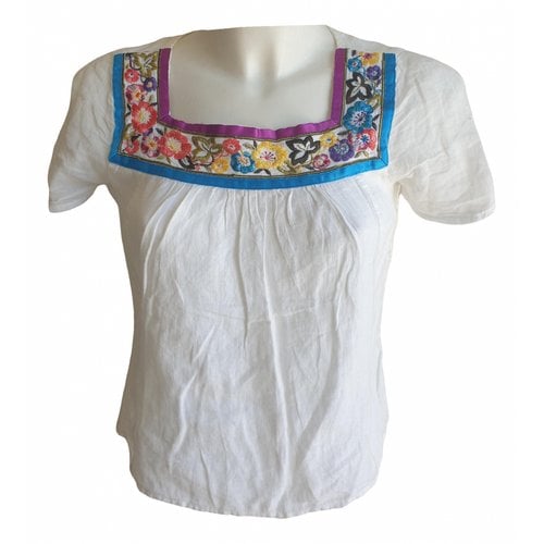 Pre-owned Etro Linen T-shirt In White