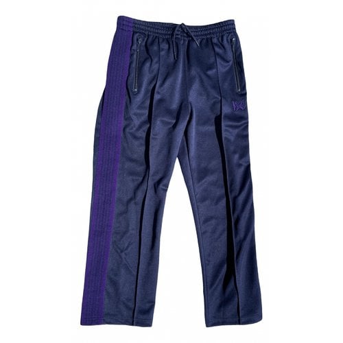 Pre-owned Needles Trousers In Purple