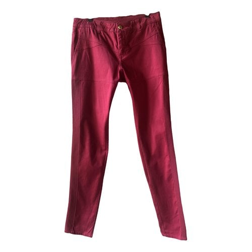 Pre-owned Louis Vuitton Slim Pants In Red