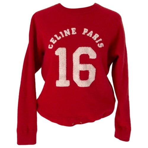 Pre-owned Celine Wool Sweatshirt In Red