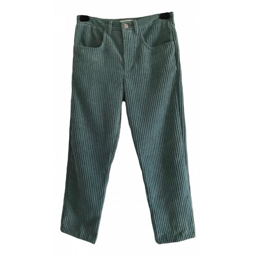 Pre-owned Isabel Marant Étoile Straight Pants In Green