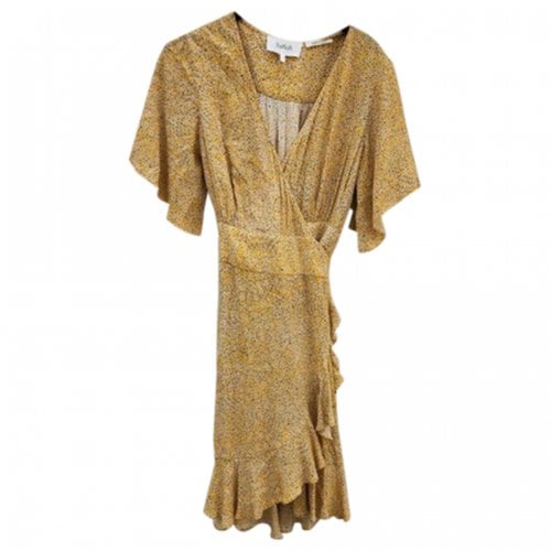 Pre-owned Ba&sh Mini Dress In Gold