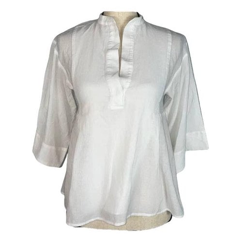 Pre-owned Vince Blouse In White