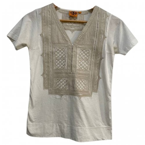 Pre-owned Tory Burch T-shirt In White