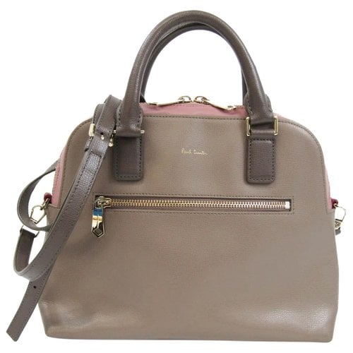 Pre-owned Paul Smith Leather Handbag In Grey