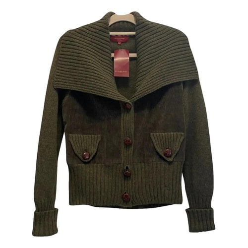 Pre-owned Burberry Wool Cardigan In Green