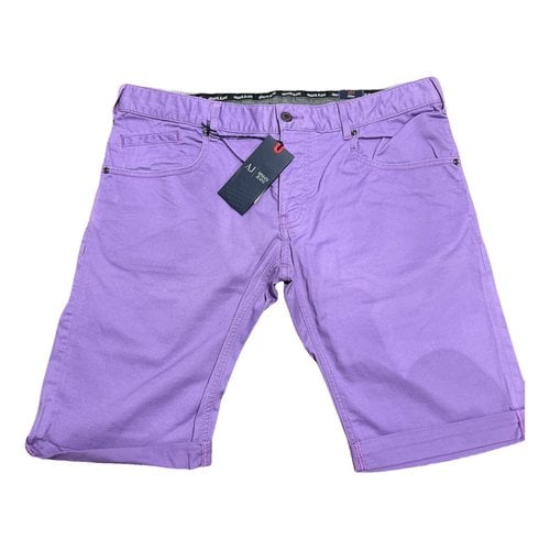 Pre-owned Armani Jeans Bermuda In Purple