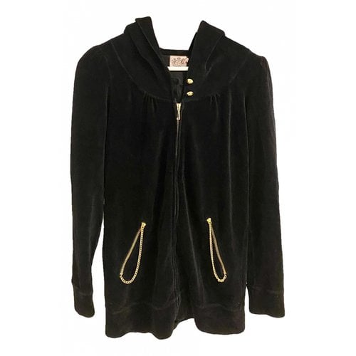 Pre-owned Juicy Couture Silk Sweatshirt In Black