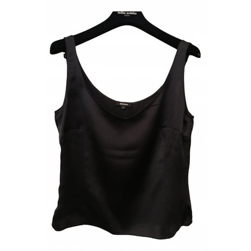 Pre-owned Escada Silk Vest In Black