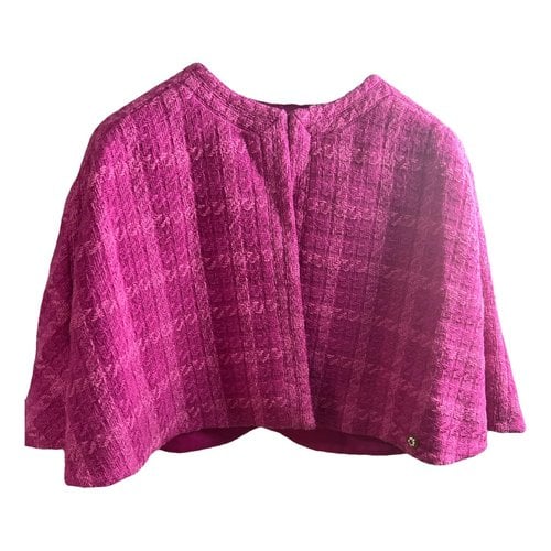 Pre-owned Chanel Wool Cape In Pink