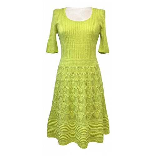 Pre-owned M Missoni Mini Dress In Green