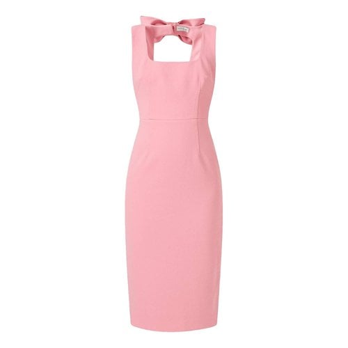Pre-owned Rebecca Vallance Wool Mid-length Dress In Pink
