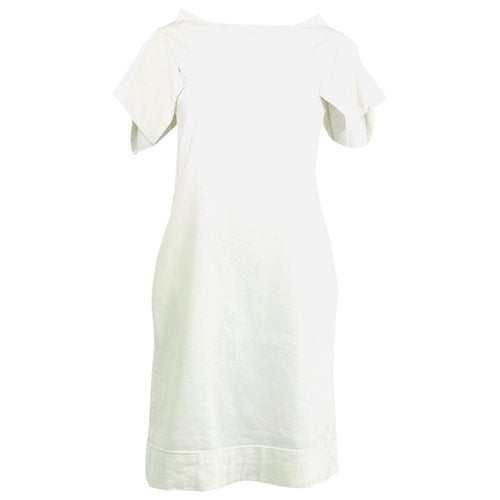 Pre-owned Emporio Armani Linen Dress In White