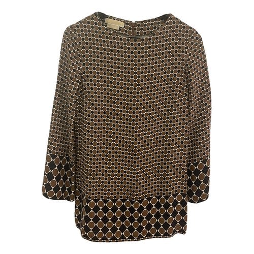 Pre-owned Michael Kors Silk Tunic In Brown