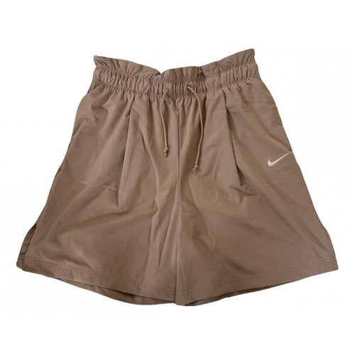 Pre-owned Nike Shorts In Khaki