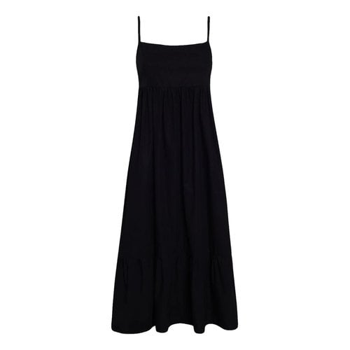 Pre-owned Faithfull The Brand Mid-length Dress In Black
