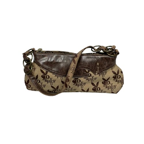 Pre-owned Playboy Leather Handbag In Brown