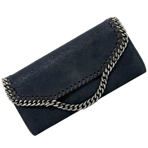 Pre-owned Stella Mccartney Cloth Wallet In Navy