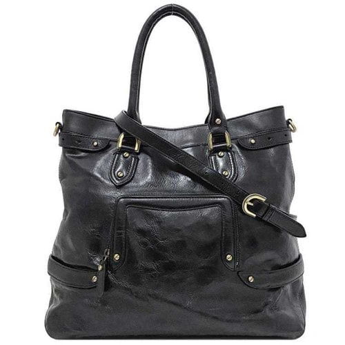 Pre-owned Cole Haan Leather Handbag In Black