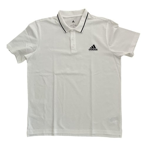 Pre-owned Adidas Originals Polo Shirt In White