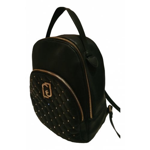 Pre-owned Liujo Leather Backpack In Black