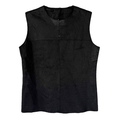 Pre-owned Tiger Of Sweden Leather Vest In Black