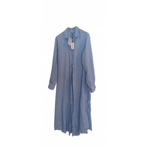 Pre-owned Paul & Joe Wool Mid-length Dress In Blue