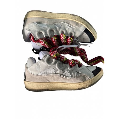 Pre-owned Lanvin Leather Low Trainers In Multicolour