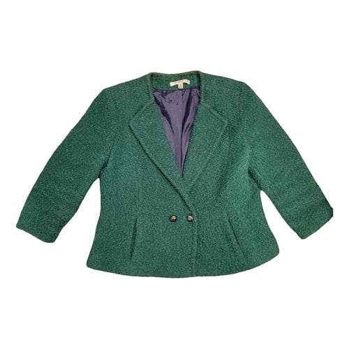 Pre-owned Cabi Wool Blazer In Green