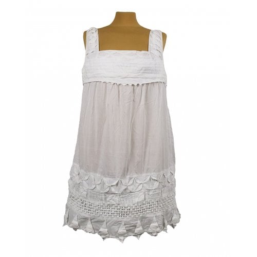 Pre-owned Hoss Intropia Mid-length Dress In White