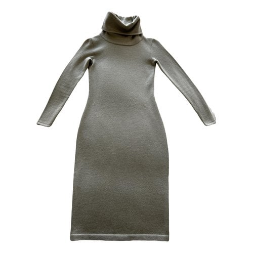 Pre-owned Ralph Lauren Cashmere Mid-length Dress In Grey