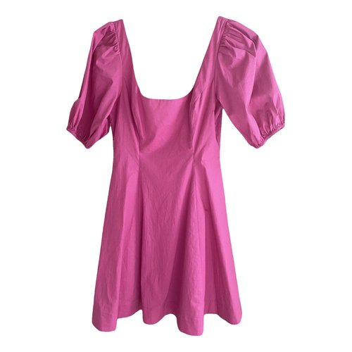 Pre-owned Staud Mid-length Dress In Pink