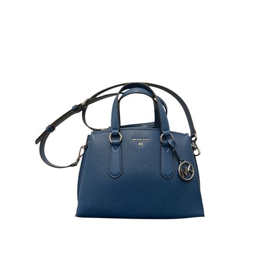 Pre-owned Michael Kors Leather Crossbody Bag In Blue