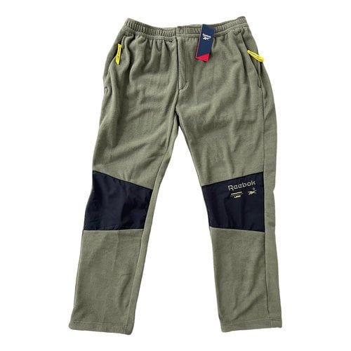 Pre-owned Reebok Trousers In Green