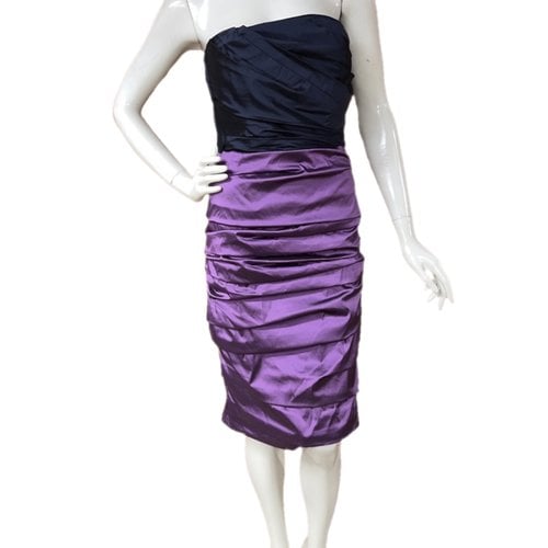 Pre-owned Dolce & Gabbana Silk Maxi Dress In Purple
