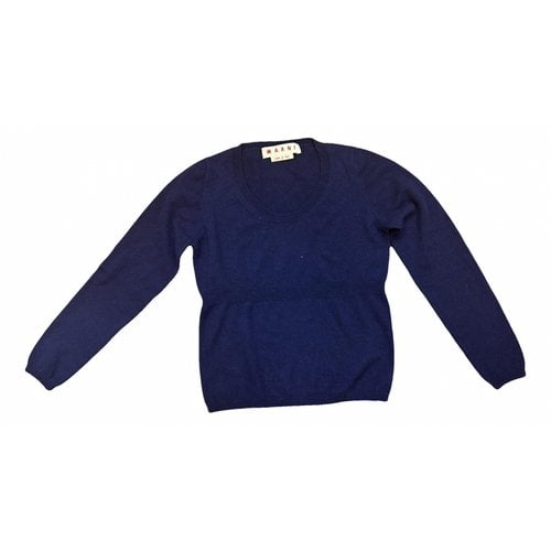 Pre-owned Marni Cashmere Blouse In Blue