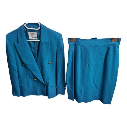 Pre-owned Moschino Cheap And Chic Jacket In Turquoise