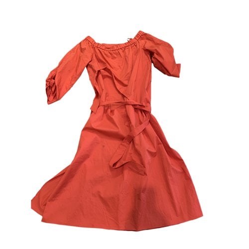 Pre-owned Tibi Mid-length Dress In Red
