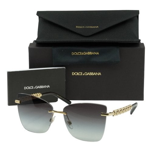 Pre-owned Dolce & Gabbana Sunglasses In Gold